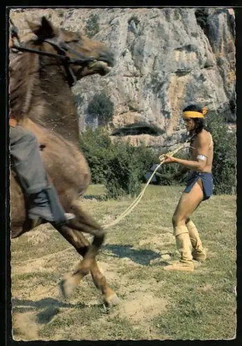AK Karl May Film Winnetou 1. Teil, Filmszene