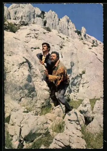 AK Winnetou I. Teil, Mario Adorf, Santer und seine Bande suchen noch immer das Gold...