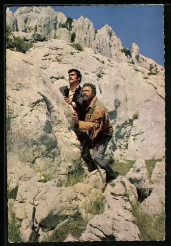 AK Winnetou I. Teil, Mario Adorf, Santer und seine Bande suchen noch immer das Gold...