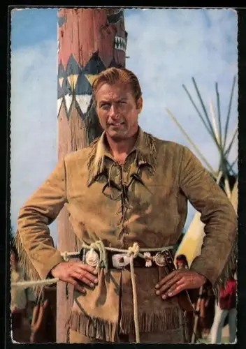 AK Schauspieler Lex Barker in Winnetou