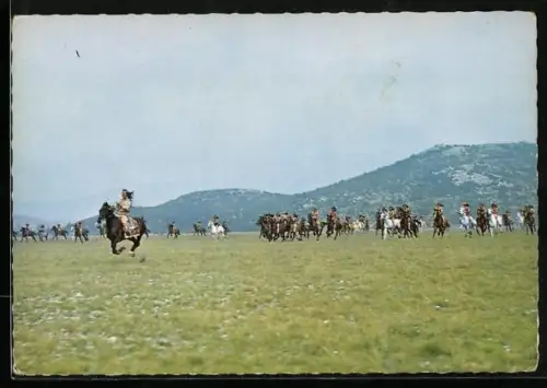 AK Szene aus Der Schatz am Silbersee, Winnetou, Karl May