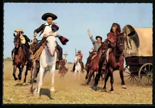 AK Filmszene aus Winnetou