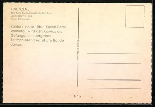 AK Filmszene aus Winnetou