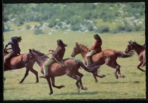 AK Winnetou Teil I, Filmszene