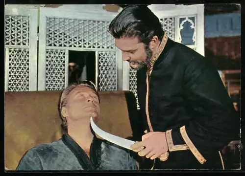 AK Film Der Schut nach Karl May, Filmszene mit Lax Barker und Rik Battaglia