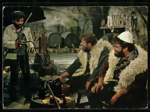 AK Filmszene aus Karl May-Film Der Schut, Manach, Sandar und Bybar