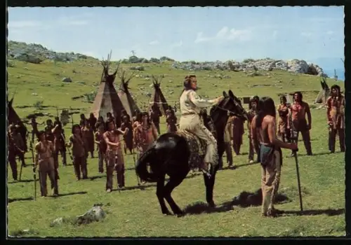 AK Winnetou Teil I, Filmszene