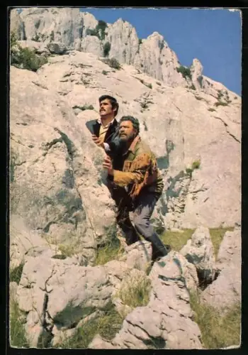AK Winnetou I. Teil, Mario Adorf, Santer und seine Bande suchen noch immer das Gold...