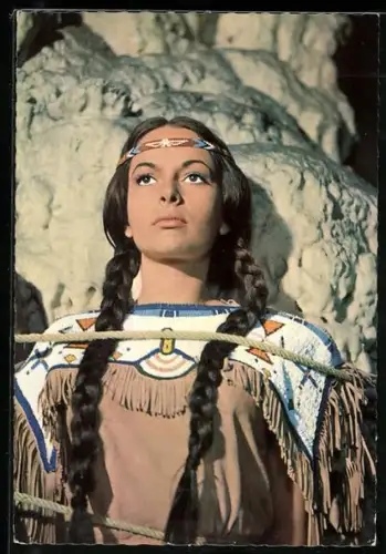 AK Karl May Film Winnetou 2. Teil, Schauspielerin Karin Dor