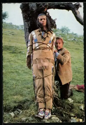 AK Karl May, Pierre Brice und Lex Barker in Winnetou