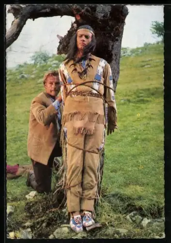 AK Karl May, Pierre Brice und Lex Barker in Winnetou