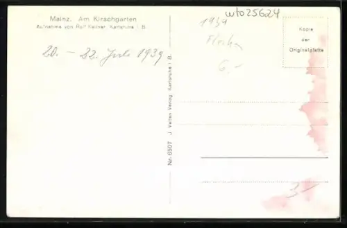 AK Mainz, Kirschgarten, Fachwerkhäuser