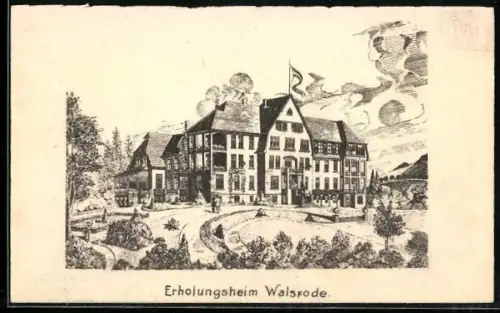 AK Walsrode, Erholungsheim des Kaufmännischen Vereins