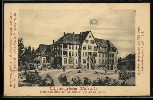 AK Walsrode, Erholungsheim, Stiftung der Mitglieder zum goldenen Jubiläum des Vereins