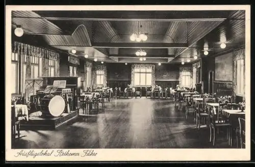 AK Rethem, Ausflugslokal Rethemer Fähre, Saal