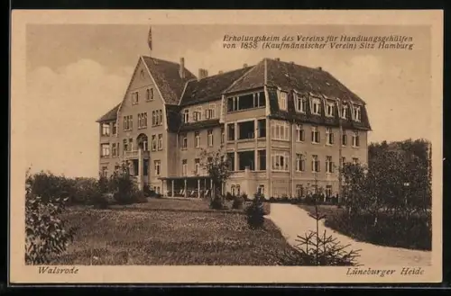 AK Walsrode /Lüneburger Heide, Erholungsheim des Vereins für Handlungsgeschäfte von 1858
