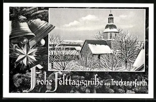 AK Trockenerfurth, Kirche im Winter
