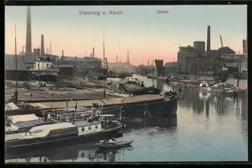 AK Duisburg a. Rhein, Hafen