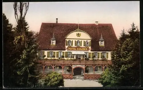 AK Ebnisee /Welzheim, Hotel Ebnisee, Gasthaus