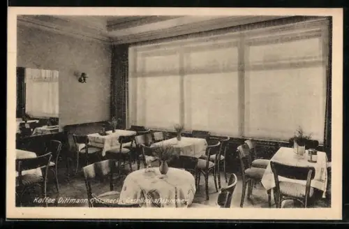 AK Pössneck, Gesellschaftszimmer des Kaffee Dittmann