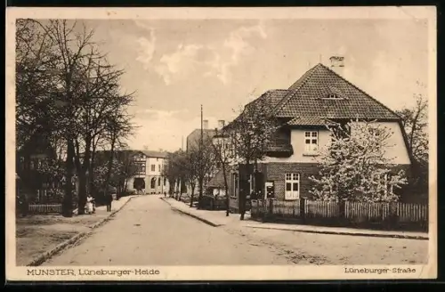 AK Munster /Lüneburger-Heide, Lüneburger-Strasse