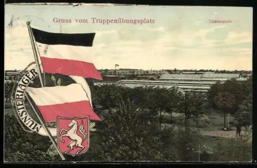 AK Munsterlager, Truppenübungsplatz, Totalansicht