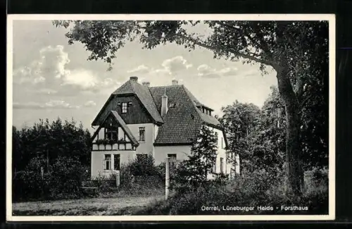 AK Oerrel /Lüneburger Heide, Forsthaus