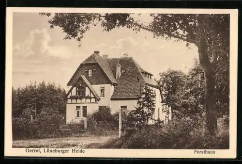 AK Oerrel /Lüneburger Heide, Forsthaus