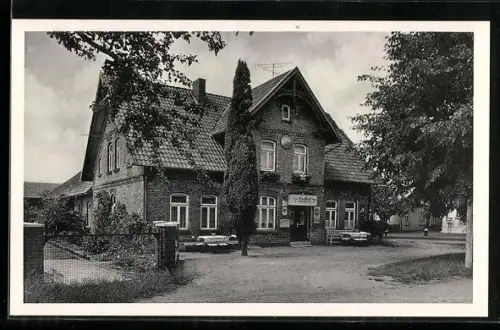 AK Nindorf-Visselhövede /Rotenburg, Gasthaus Zum Paterbusch, Inh. Heinrich Benike