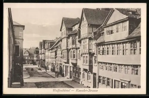 AK Wolfenbüttel, Fachwerkhäuser in der Kanzlei-Strasse
