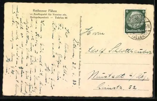 AK Rethem, Cafe Rethemer-Fähre