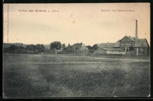 AK Rethem a. Aller, Ansicht der Südwest-Seite