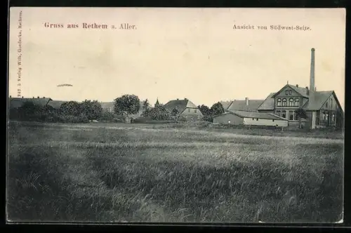 AK Rethem a. Aller, Ansicht der Südwest-Seite