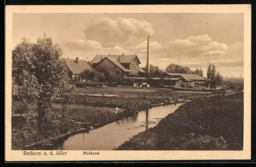 AK Rethem a. d. Aller, Blick zur Molkerei