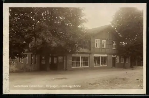 AK Bispingen /Lüneburgerheide, Warenhaus Schlumbom