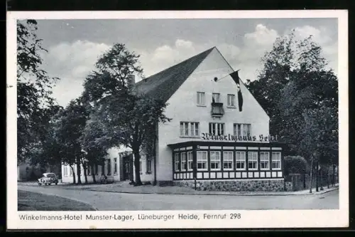 AK Munster-Lager /Lüneburger Heide, Winkelmanns-Hotel