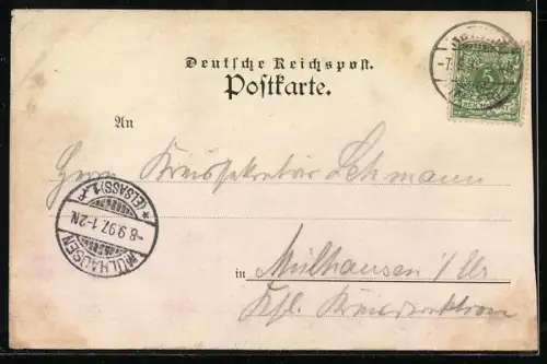 AK Rethem a. A., Kirche, Rathaus, Langestrasse