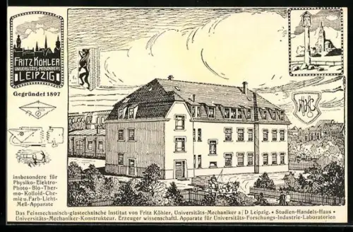 AK Leipzig, Studien-Handels-Haus von Universitäts-Mechaniker Fritz Köhler