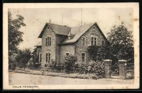 AK Braunfels, Partie an der Pension Haus Ferborn