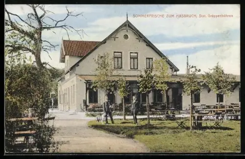 AK Hude, Gasthaus zum Hasbruch