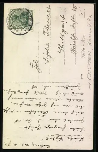 Foto-AK Cochem, Rhein-Villa, Wilhelm Busch