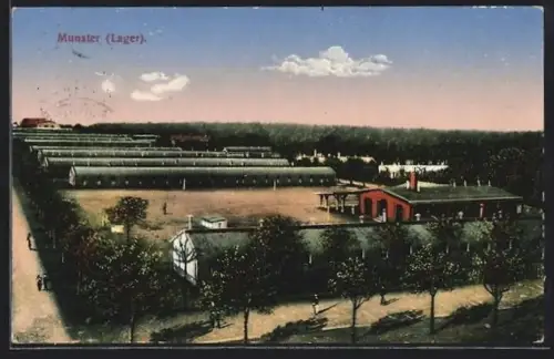 AK Munster, Lager, Lagergebäude und Kasernenanlagen
