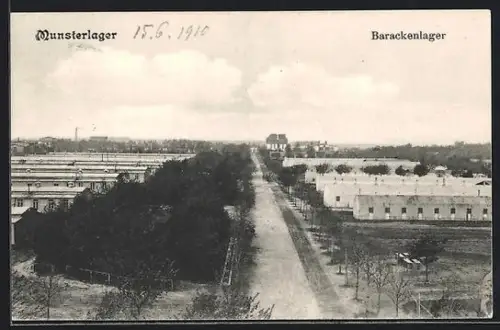 AK Munsterlager, Barackenlager und Lagerstrasse