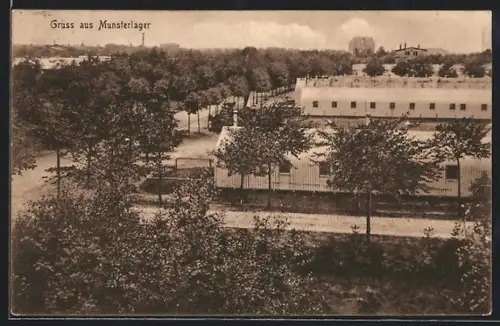 AK Munsterlager, Lagerbaracken und Kasernengebäude