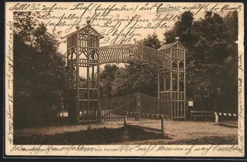 AK Munsterlager i. Hann., Eingangstor zum Hanloh