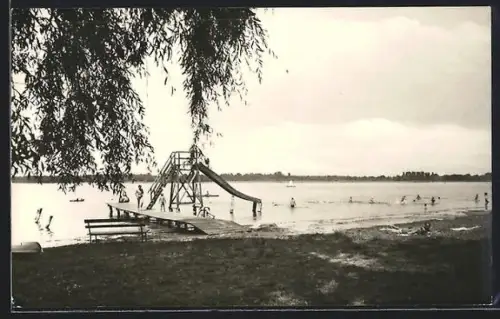 AK Kallinchen /Zossen, Badestelle am See