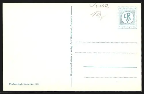 AK Mittenwald, Obere Marktstr., Mariensäule