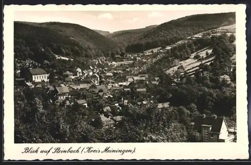 AK Steinbach /Meiningen, Ortsansicht aus der Vogelschau