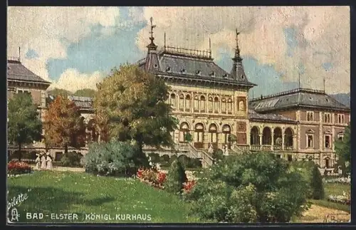 Künstler-AK Bad Elster, Königl. Kurhaus