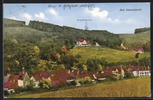 AK Bad Salzdetfurth, Bergschlösschen, Ortsansicht